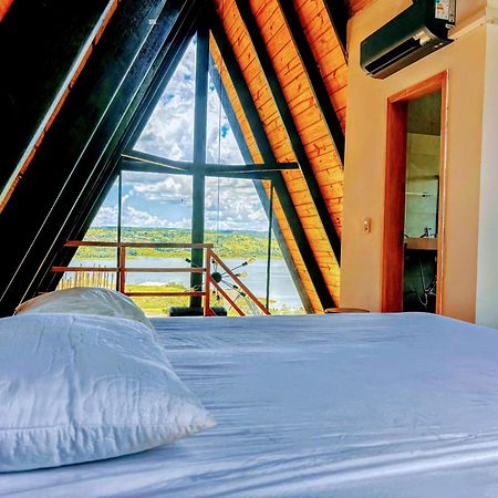 Chale Recanto - Ofuro, Banheira, Vista, Cachoeira E Lago Alexania Ngoại thất bức ảnh